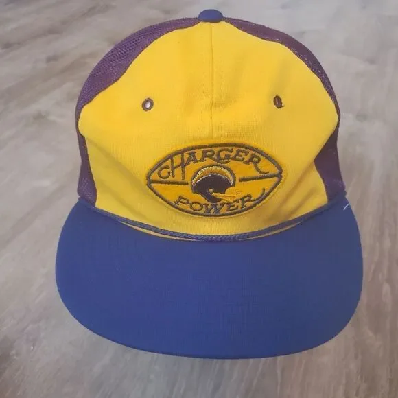 Vintage 1980's San Diego Chargers Charger Power Sports Specialties Baseball Hat - Picture 2 of 8